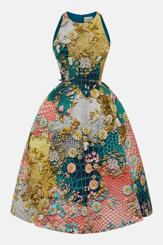Deal Explosion Audrey Dress Metallum Patchwork