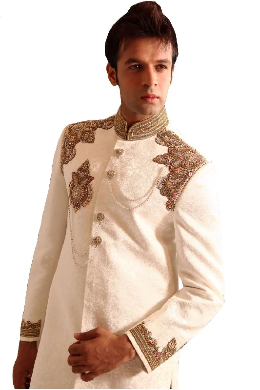 Fantastic Offers Elegant Indian Wedding White Sherwani For Men