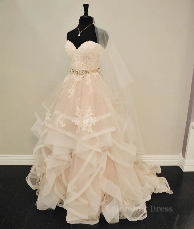 Special Savings Light champagne tulle lace long Corset Prom dress, tulle lace evening dress outfit Special Savings Light champagne tulle lace long Corset Prom dress, tulle lace evening dress outfit