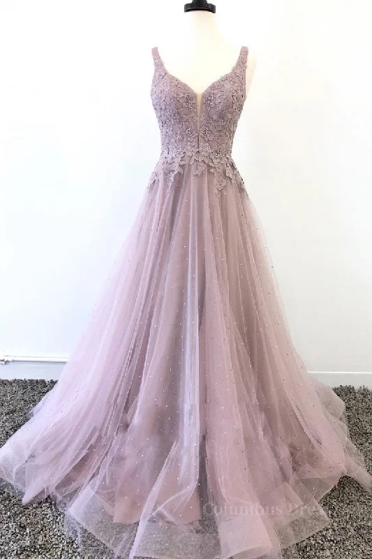 Price Reduction Unique v neck tulle lace long Corset Prom dress, tulle evening dress outfit Price Reduction Unique v neck tulle lace long Corset Prom dress, tulle evening dress outfit