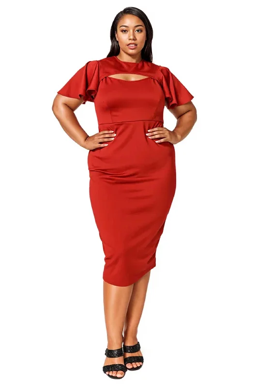 Markdown Madness Millie Cutout Flutter Dress