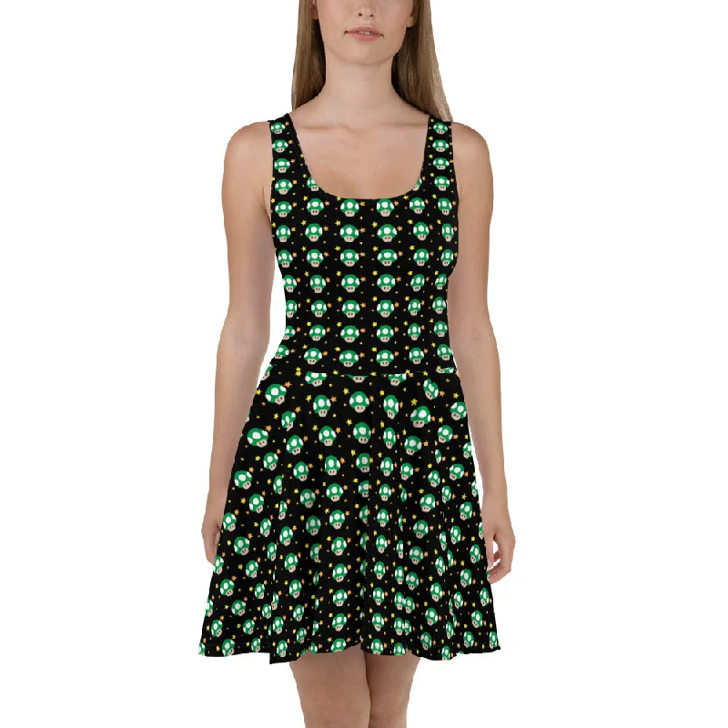 Can't Miss Mario Mushroom Skater Dress
