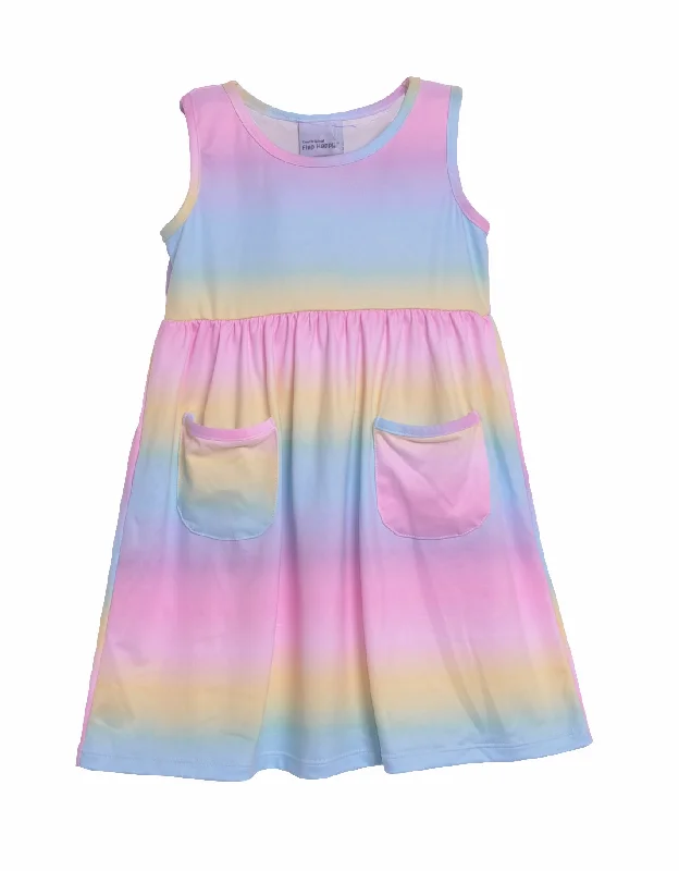 Customer Appreciation Sale UPF 50+ Dahlia Sleeveless Tee Dress w/ Pockets