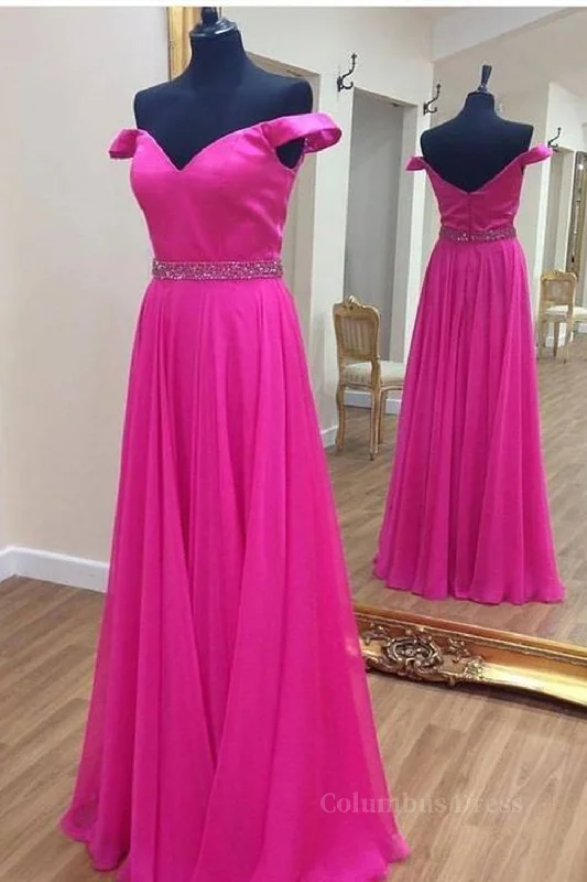 Today's Special Off the Shoulder Fuchsia Long Corset Prom Dresses with Belt, Off Shoulder Fuchsia Corset Formal Evening Dresses outfit Today's Special Off the Shoulder Fuchsia Long Corset Prom Dresses with Belt, Off Shoulder Fuchsia Corset Formal Evening Dresses outfit