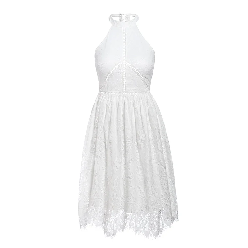 Don't Miss Women's Summer Off-Shoulder O-Neck A-Line Short Dress