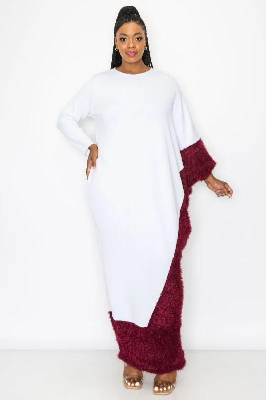 White/Burgundy