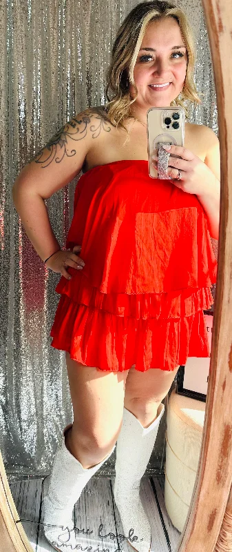 Limited Quantity Ee:Some - Sleeveless Ruffle Romper