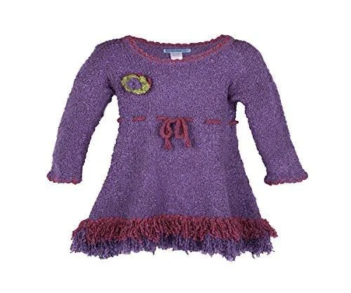 Markdowns Baby Girls' Long Sleeves Dress with Fringes
