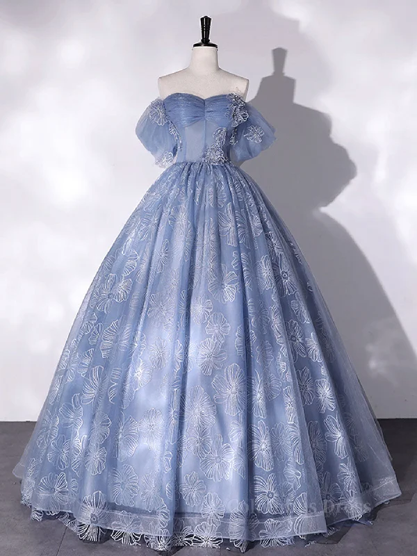 Steals and Deals A-Line Sweetheart Neck Tulle Lace Long Corset Prom Dress, Blue Sweet 16 Dress outfit Steals and Deals A-Line Sweetheart Neck Tulle Lace Long Corset Prom Dress, Blue Sweet 16 Dress outfit