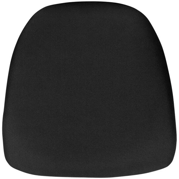 Offex Hard Black Fabric Chiavari Chair Cushion