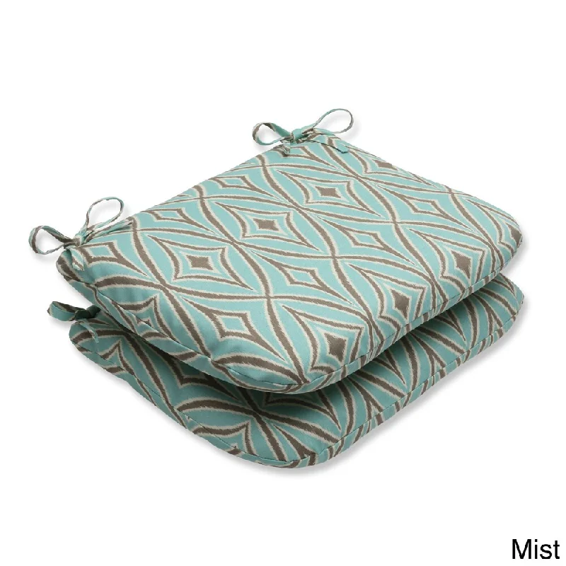 Outdoor Centro Rounded Corners Geometric Seat Cushion (Set of 2)