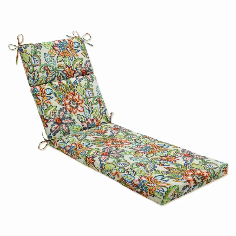 Pillow Perfect Outdoor Copeland Fiesta Chaise Lounge Cushion - 72.5 X 21 X 3 - 72.5 X 21 X 3