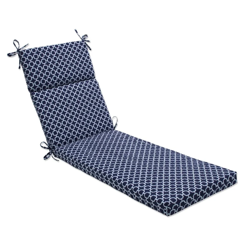 Pillow Perfect Outdoor Hockley Deep Sea Chaise Lounge Cushion - 72.5 X 21 X 3 - 72.5 X 21 X 3