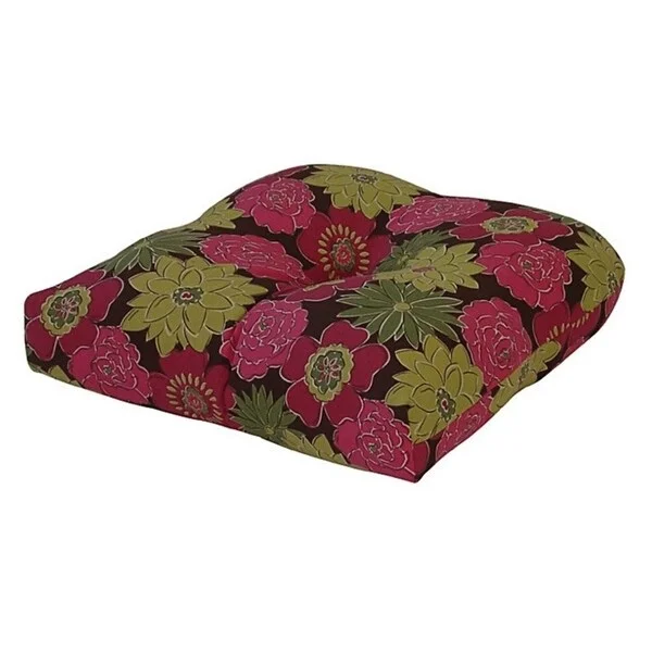 Deal Zone Spring Splendor Raspberry Outdoor Chair Cushion