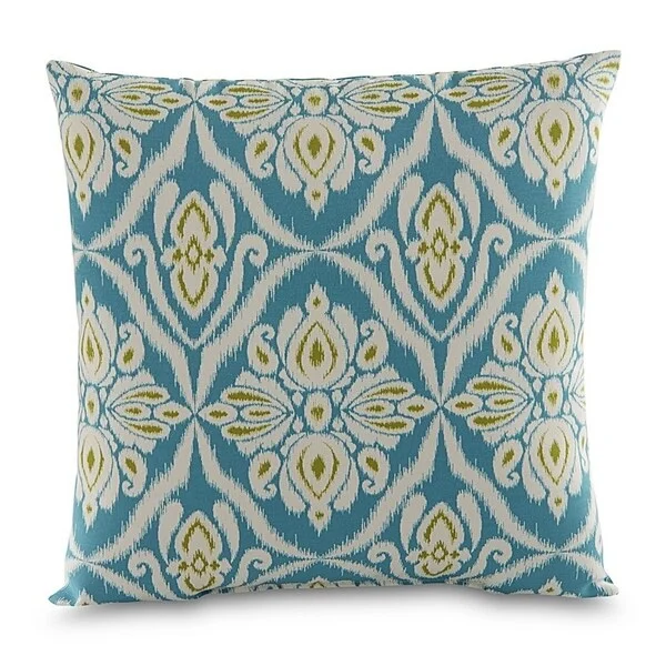 Terrasol Jaipur Peacock Outdoor Throw Pillow.