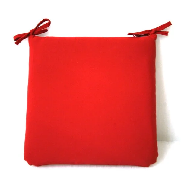 Trijaya Living Sunbrella Canvas Jockey Red Patio Furniture Dining Cushion