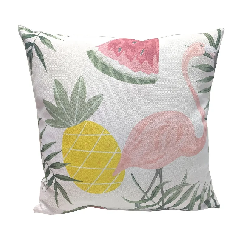 Tropical Outdoor Cushion 17x17" -Fruits