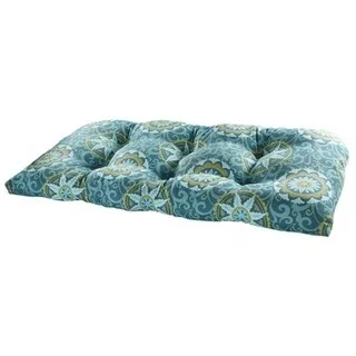 Whirlwind Peacock Outdoor Settee Cushion