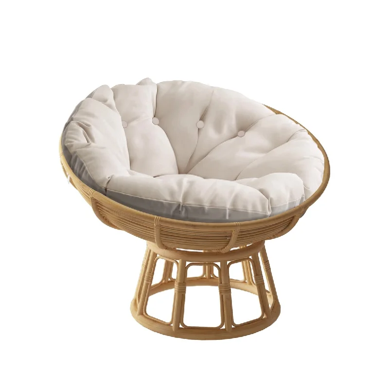 Deal Dash WOWMAX Papasan Chair Cushion Only with Ties Thick Round Cushion Ivory (No wooden base or chair) Deal Dash WOWMAX Papasan Chair Cushion Only with Ties Thick Round Cushion Ivory (No wooden base or chair)