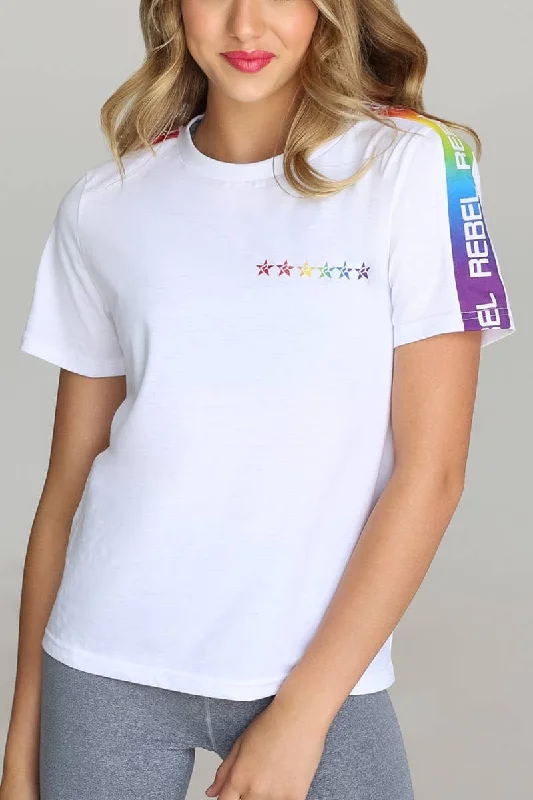 Unisex Rebel Pride Tee in White