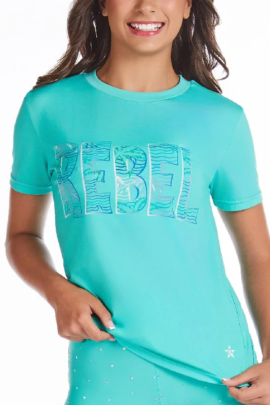 Unisex Tee in Aqua Splash