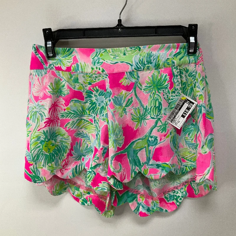 Special Price Shorts By Lilly Pulitzer In Green & Pink, Size: Xs