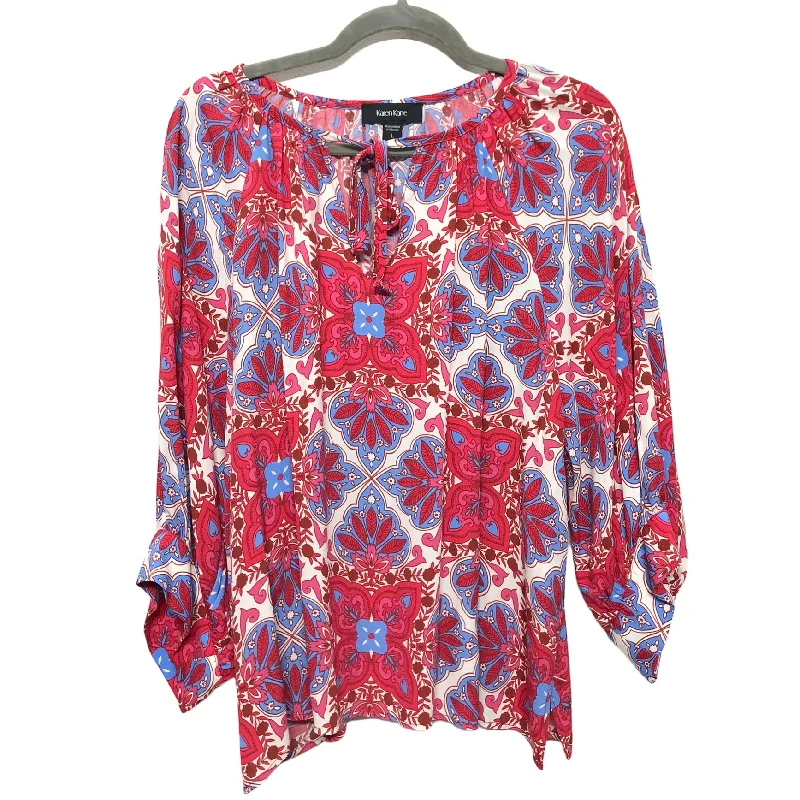 Deal Dash Blouse 3/4 Sleeve By Karen Kane  Size: L