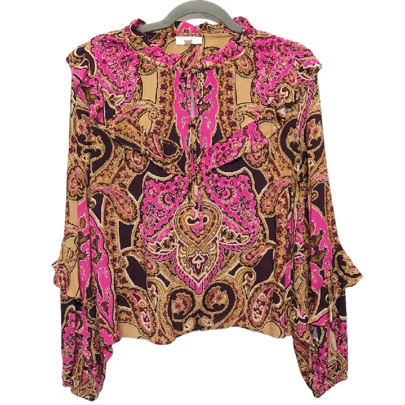 Holiday Sale Blouse Long Sleeve By A Loves A  Size: S