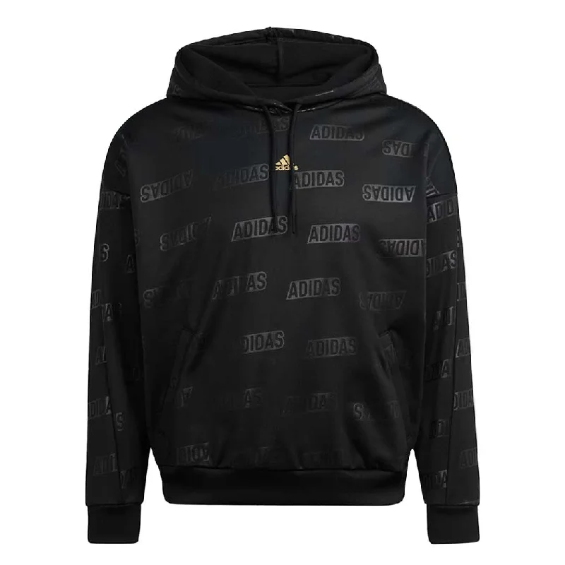 Deal Mania adidas - Women's Embossed Monogram Fleece Hoodie (IM2586)