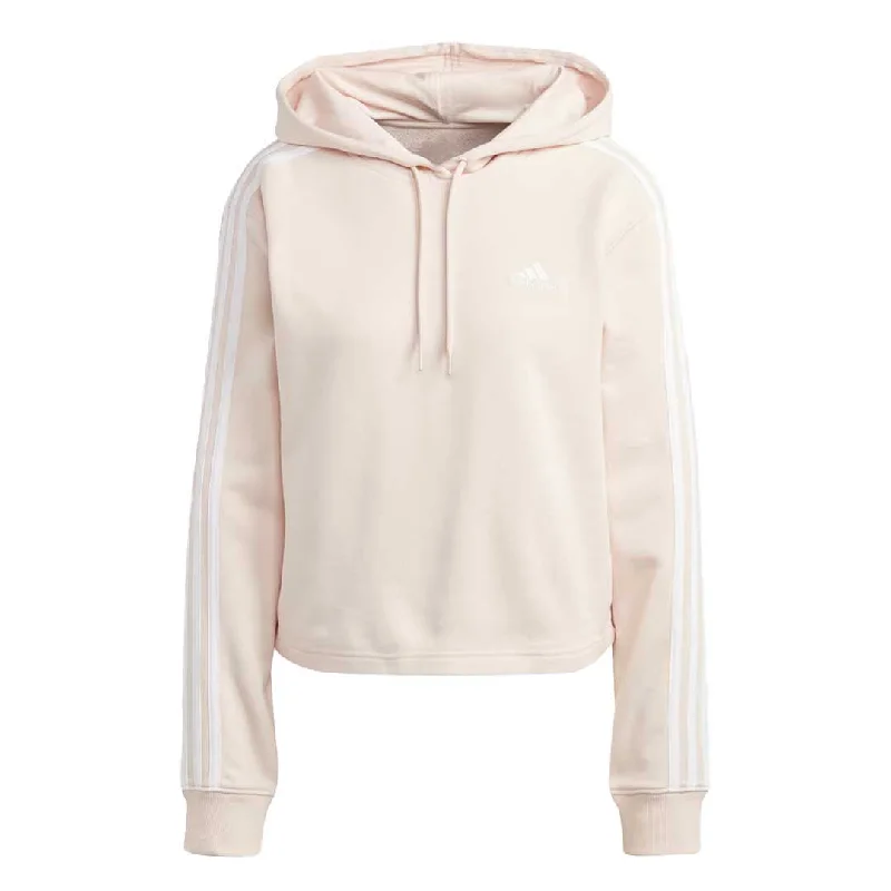Crazy Deals adidas - Women's Essentials Three Stripes French Terry Crop Hoodie (IC9914)