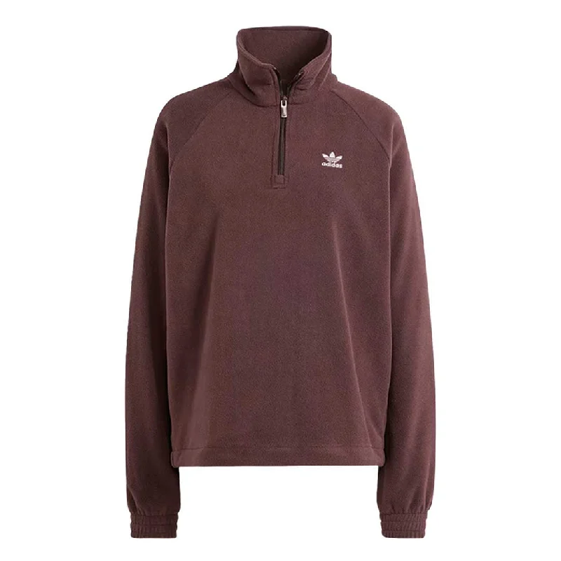 Hurry In adidas - Women's Neutral Court Polar Fleece 1/4 Zip Track Top (IS5240)
