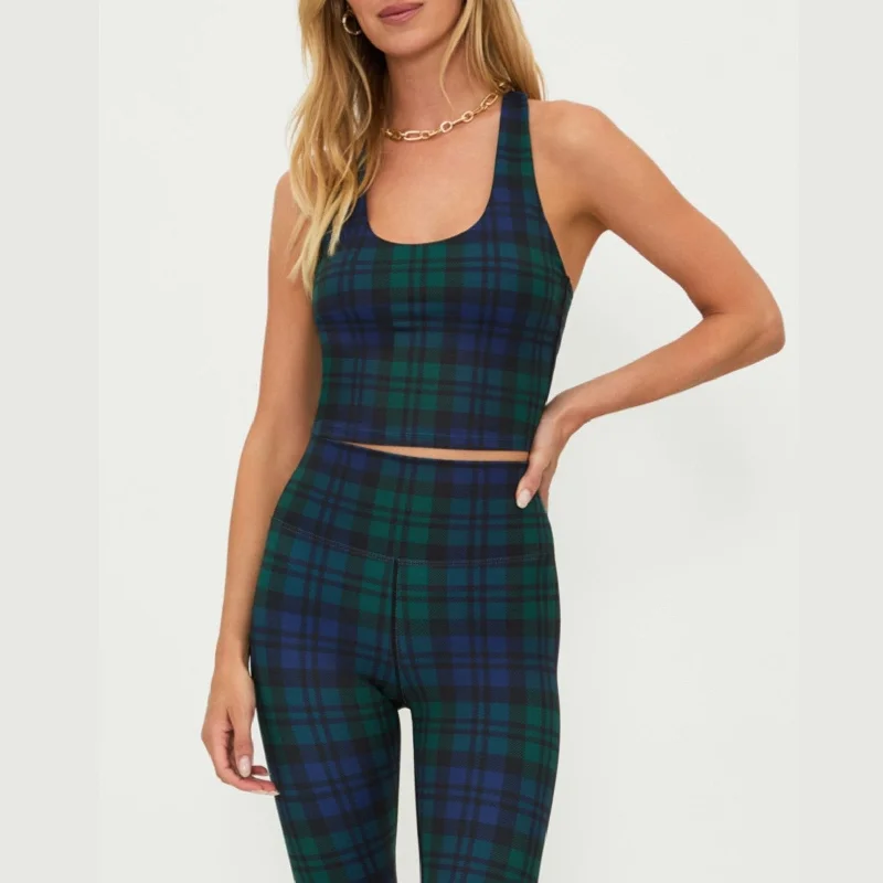 Yara Top - Wintergreen Plaid