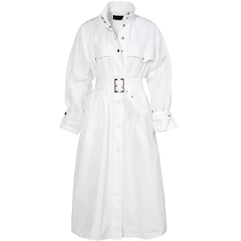 Exclusive Access BELTED TRENCH-COAT "VANDA" IN WHITE
