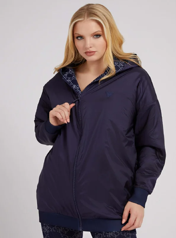 Special Savings Blue Beverly Reversible Active Jacket