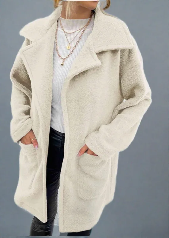 Final Sale Dropped Shoulder Coat with Pockets