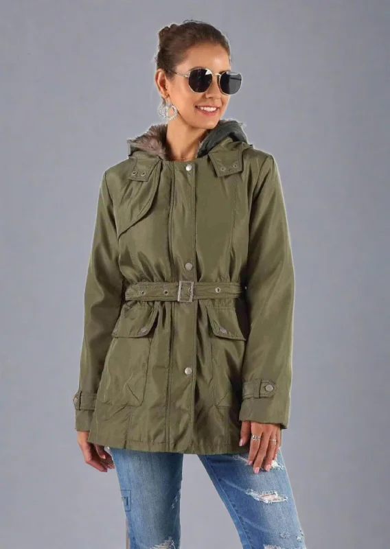 Can't Miss Full Size Hooded Jacket with Detachable Liner