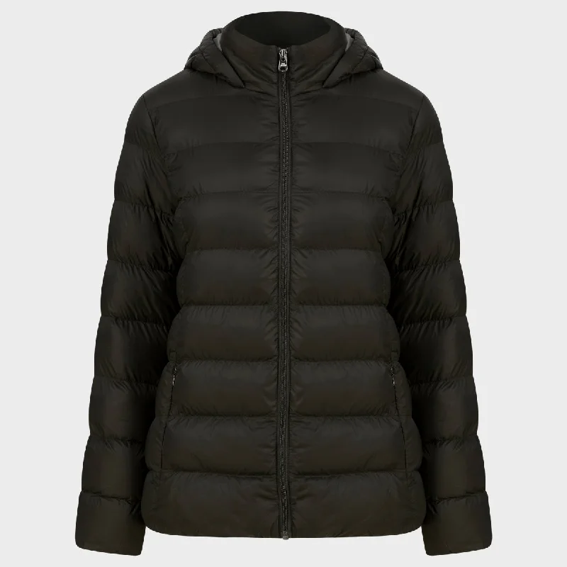 Mega Sale Ladies Tokyo Laundry Padded Puffa Coat KhakI