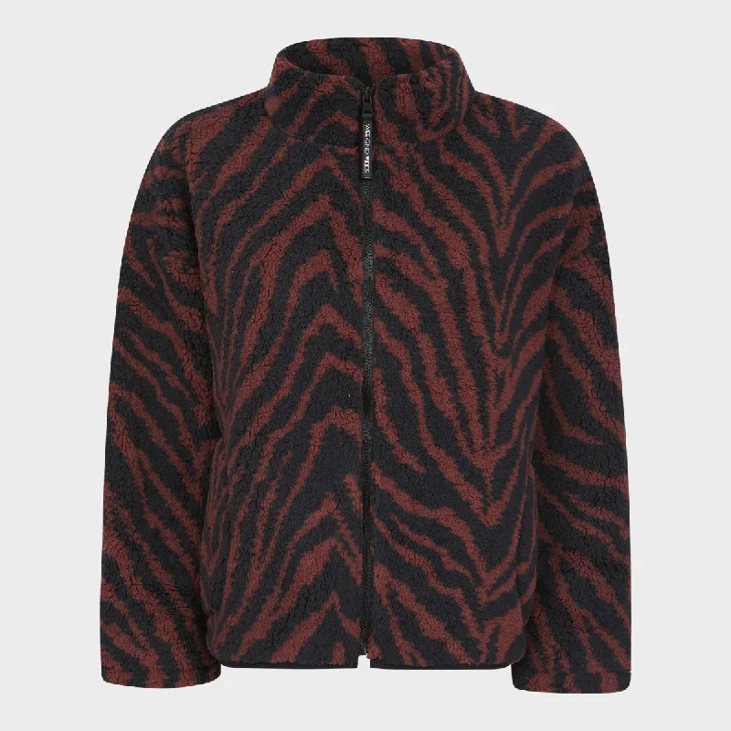 Price Rollback Ladies Zebra Zip Jacket