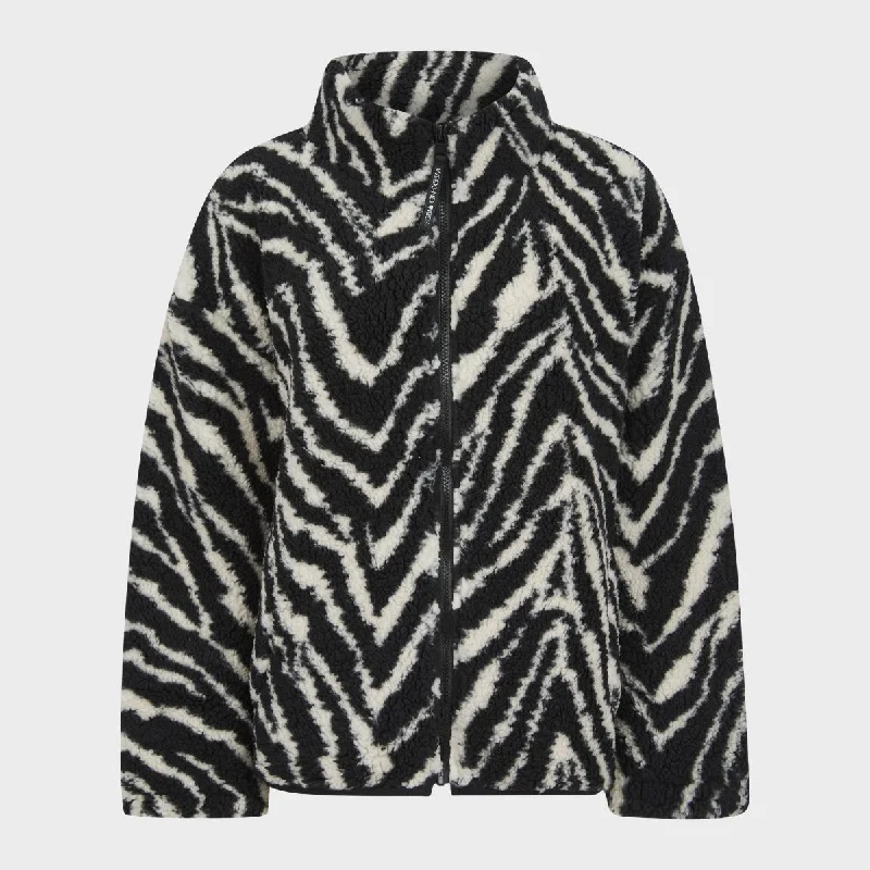 Quick Sale Ladies Zebra Zip Jacket
