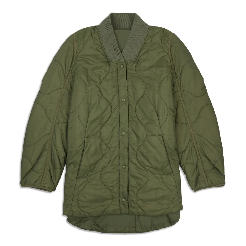 Seasonal Clearance Quilted Light Insulation Jacket - Resale