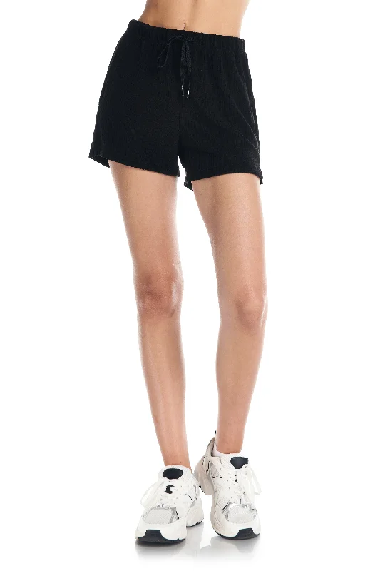 Markdowns Velour Ribbed Lounge Shorts