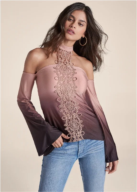 Exclusive Online Offer Sand Dune Ombre Top - Blush Multi