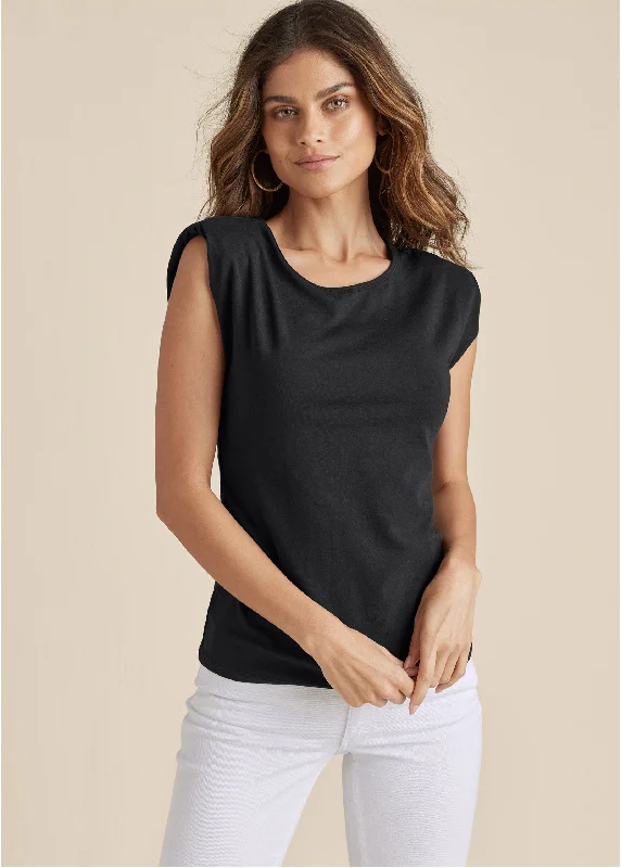 Midnight Madness Sleeveless Top - Black