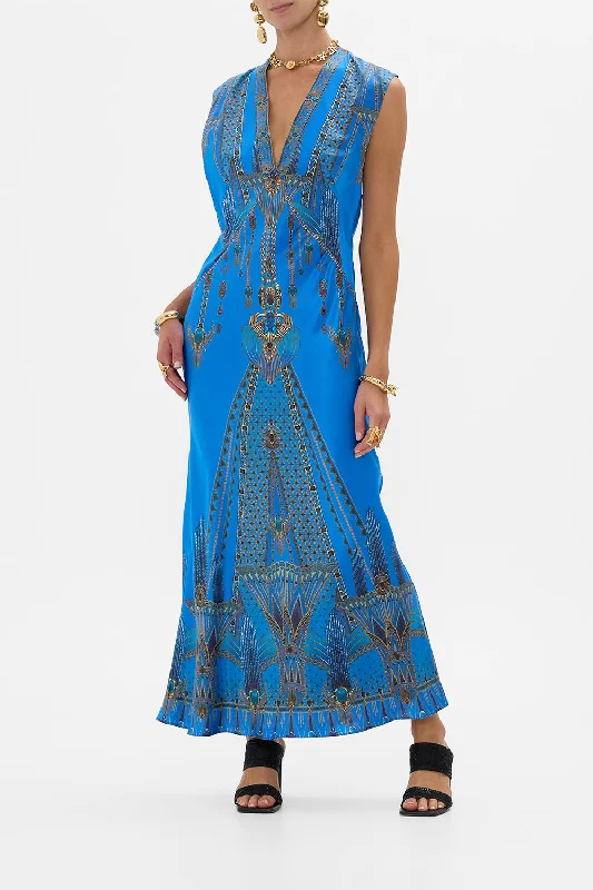 Lowest Prices EXTENDED SHOULDER DRESS WITH T BACK ARCHIVAL REVIVAL