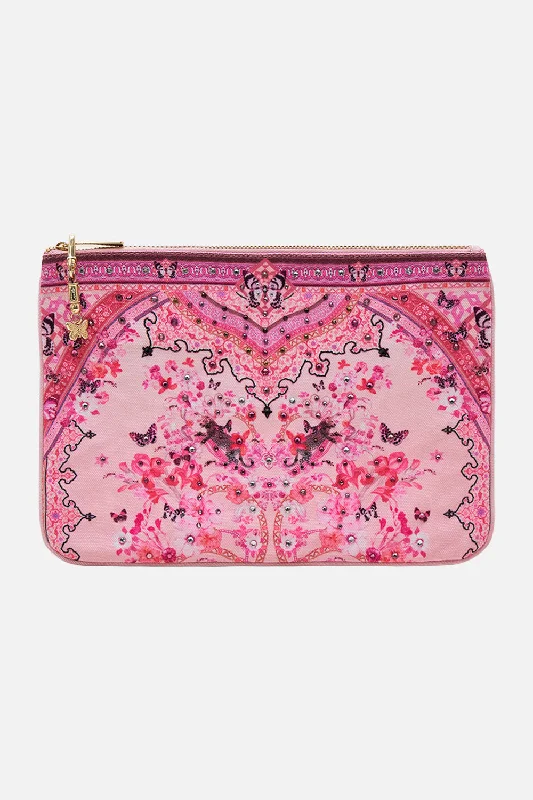Fantastic Deals SMALL CANVAS CLUTCH BOTANICAL NOVELLA