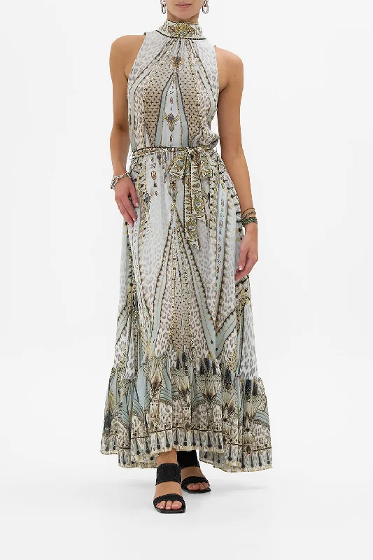 Loyalty Reward NECKTIE DRESS WITH ELASTICATED WAIST SAHARA STARLET