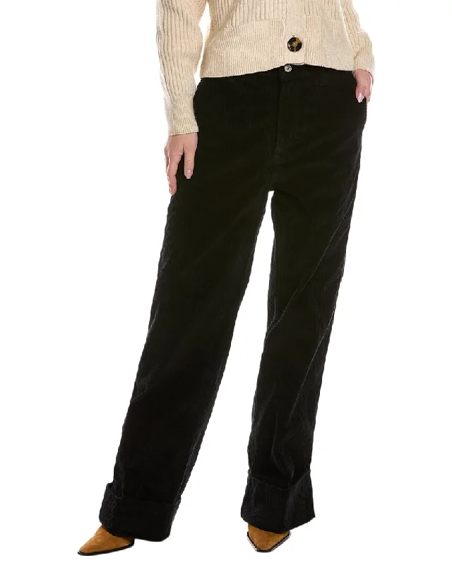 Price Drop 7 For All Mankind Black Corduroy Wide Leg Jean