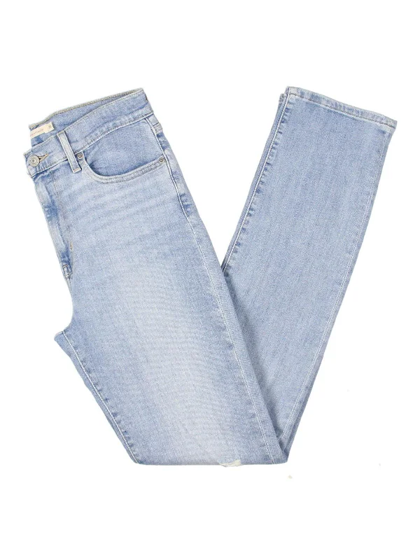 Limited Stock 724 Womens Destroyed High Rise Straight Leg Jeans