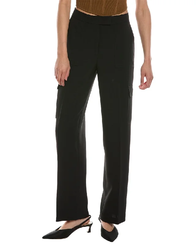 Price Smash Anne Klein Fly Front Wide Leg Cargo Trouser