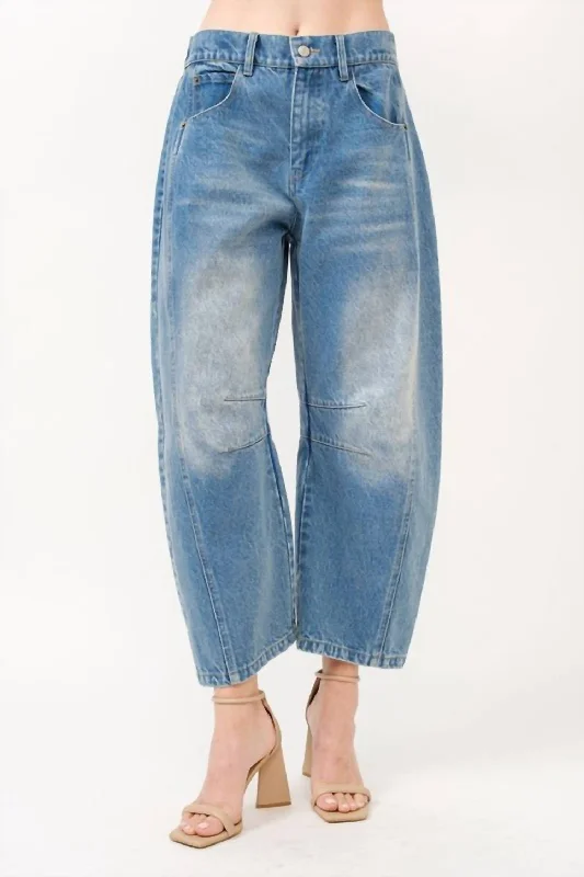 Anniversary Sale Barrel Jeans In Denim